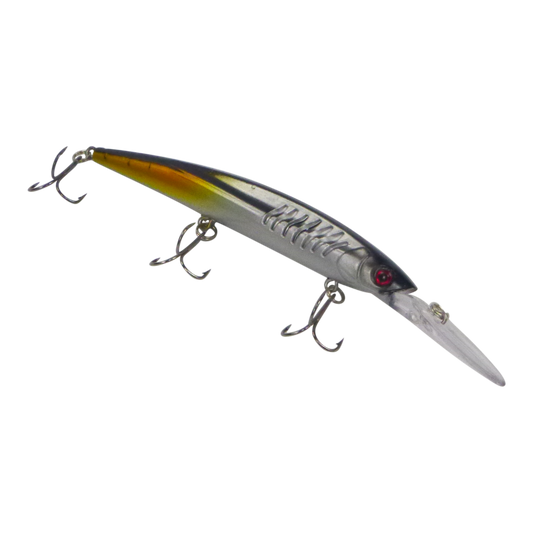 Finesse 'Flash Minnow' Silver Chrome, 150mm Deep Diving Lure-0