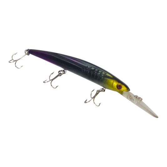 Finesse 'Flash Minnow' Black Gold, 150mm Deep Diving Lure-0