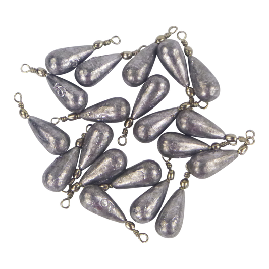 Swimerz 5gm Teardrop Sinker, Lead, 20 pack-0