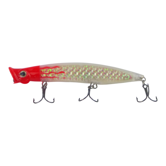 Toppu Mizzu Cupface Popper, 110mm, Silver Red Hex-0