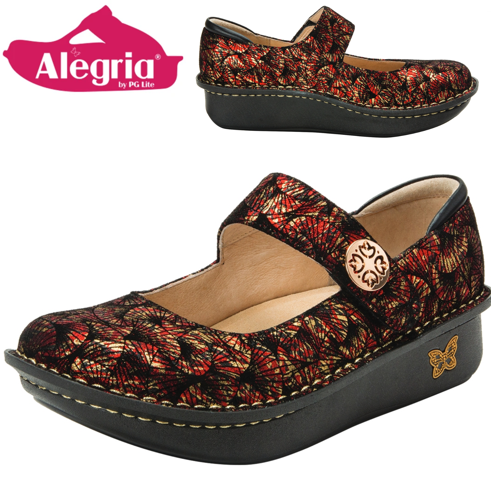 ALEGRIA Paloma Nursing Shoes Slip On Women's Working Ladies Hospitality - Drama-1