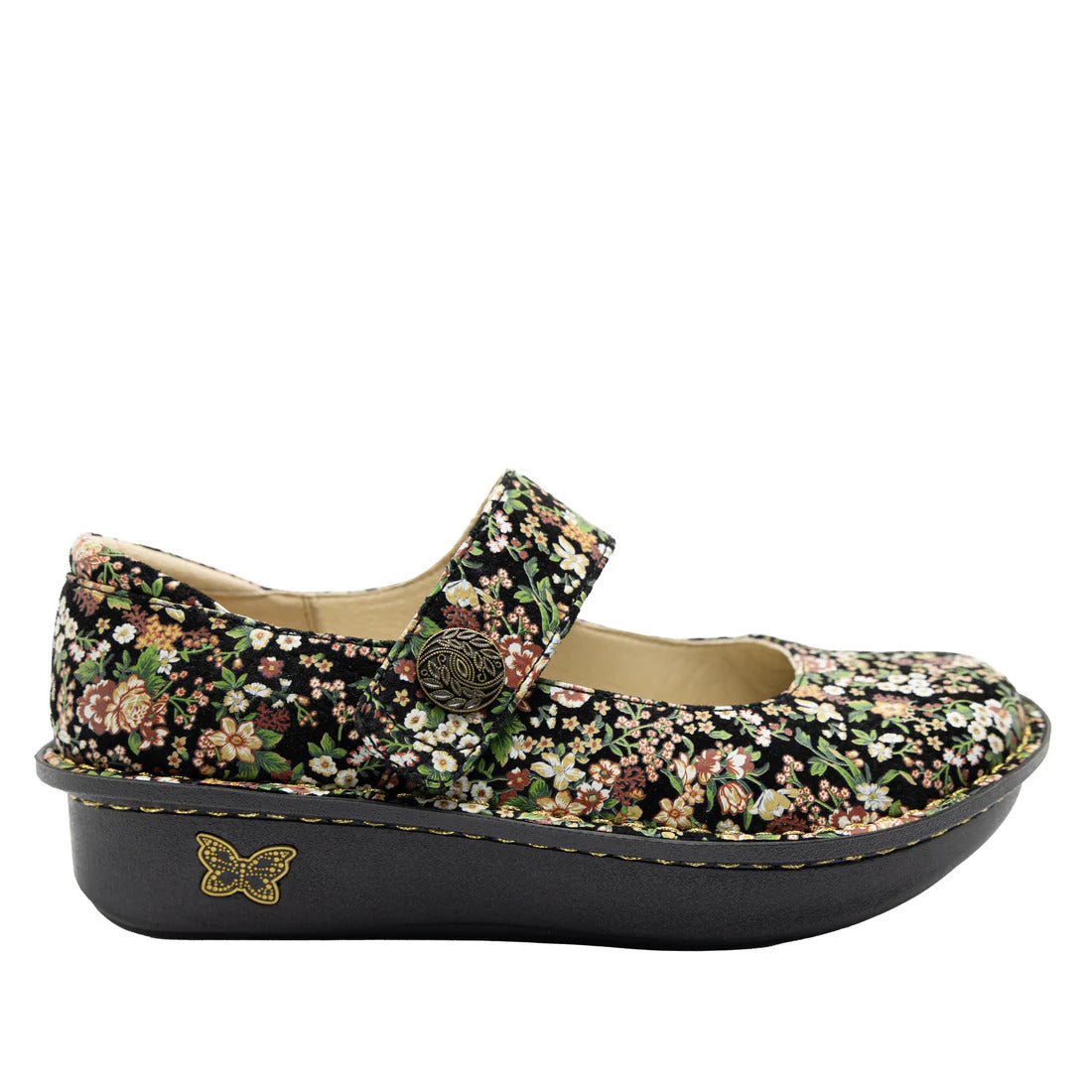 Alegria Paloma Mary Jane Work Shoe Nursing Arch Support - Earthy Bloom-3