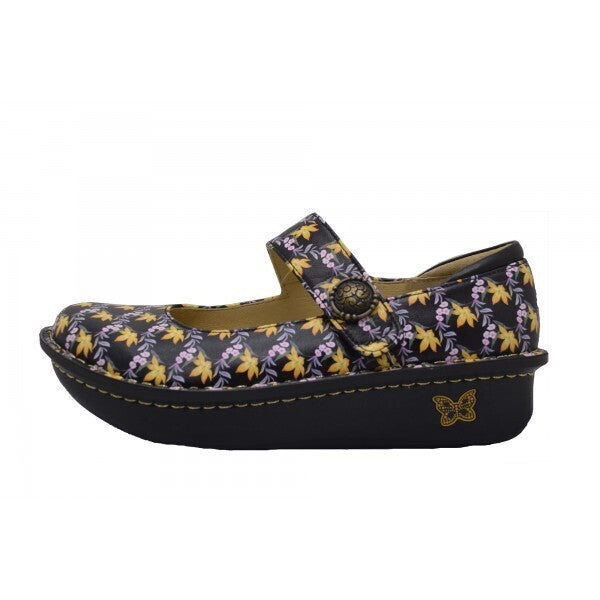 Alegria Paloma Nursing Shoes Slip On Work Hawaiian - Aloha Black-3