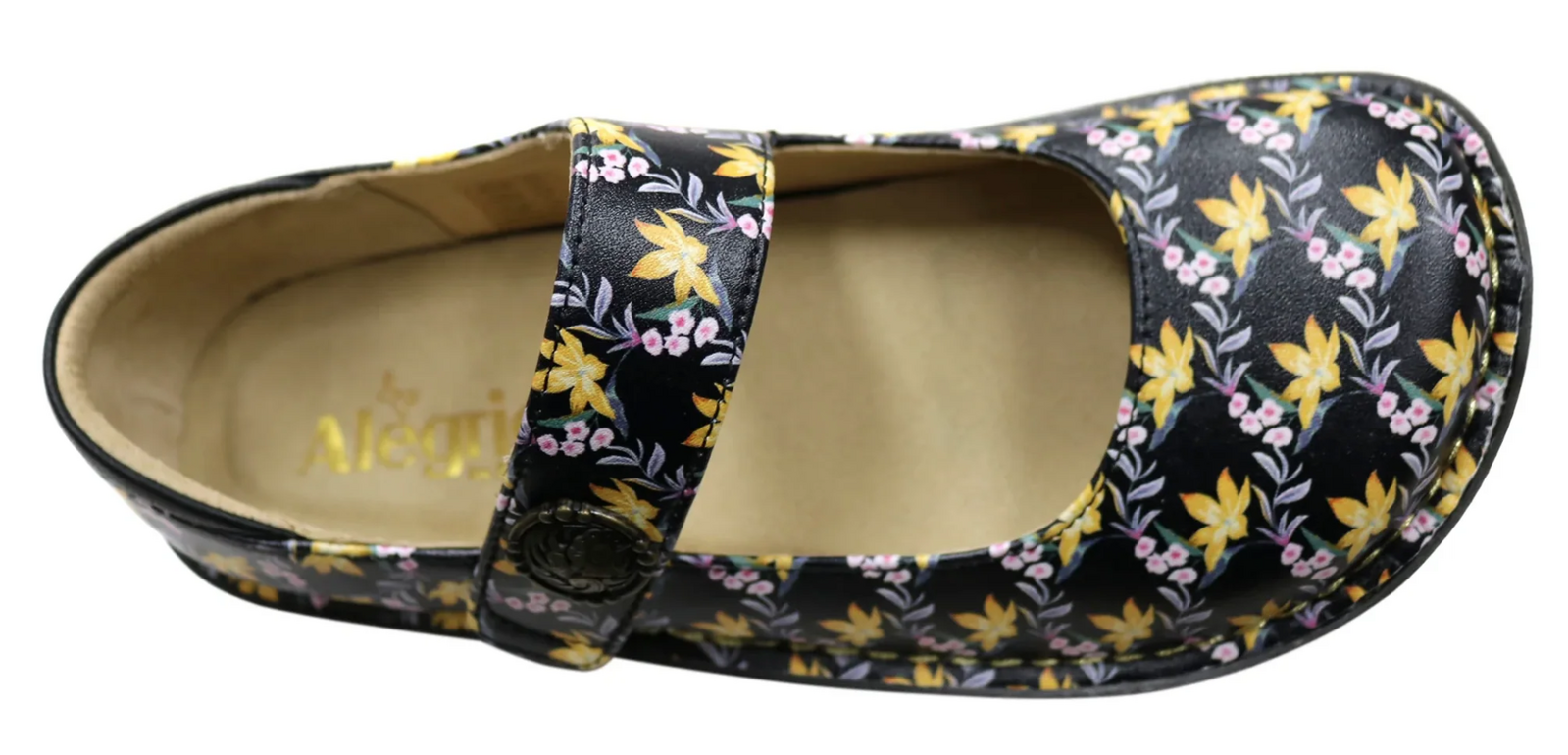 Alegria Paloma Nursing Shoes Slip On Work Hawaiian - Aloha Black-4