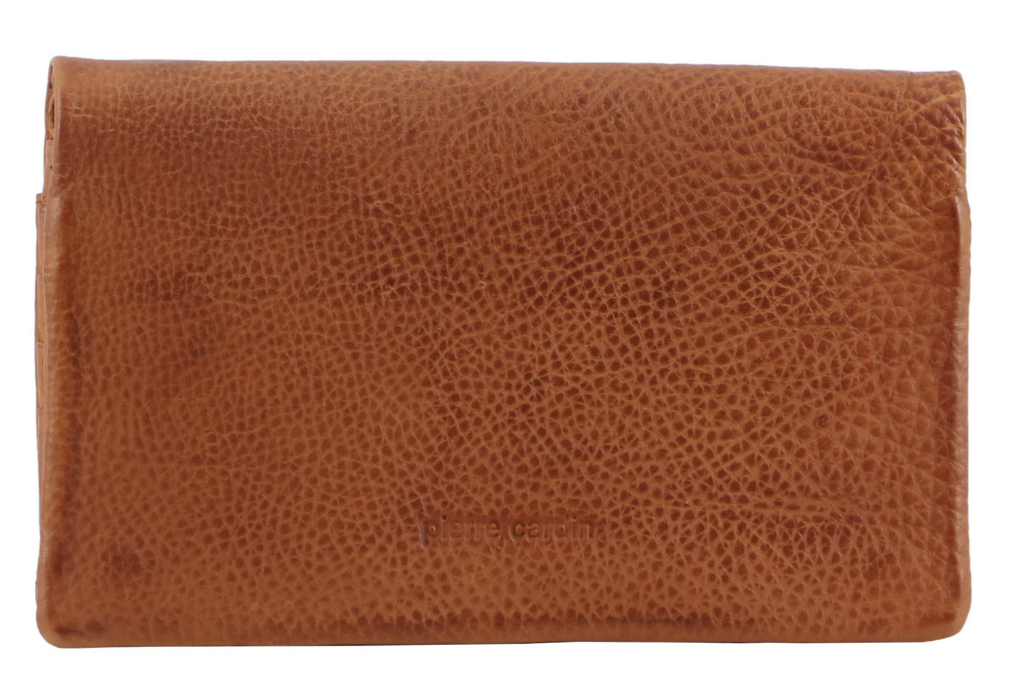 Pierre Cardin Ladies Womens Genuine Leather Bi-Fold RFID Purse Wallet - Cognac-1