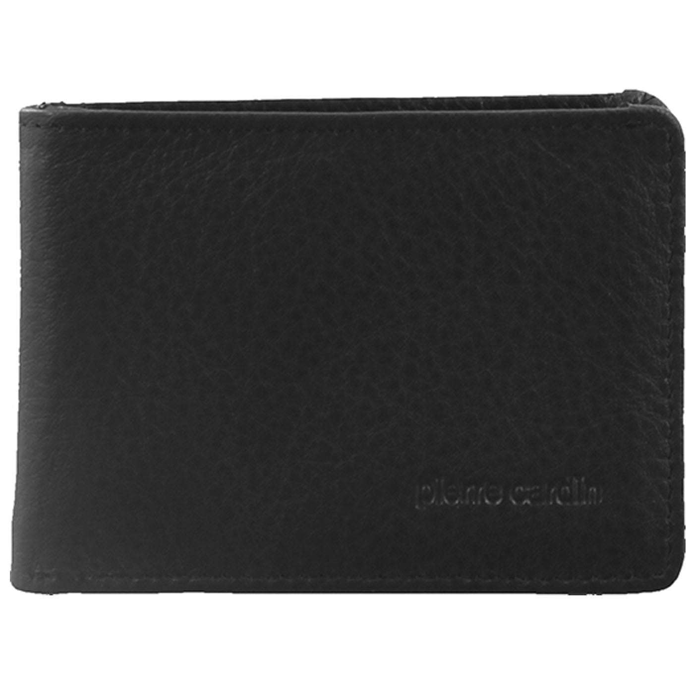 Pierre Cardin Mens RFID Slim Wallet Genuine Italian Leather w Gift Box - Black-2