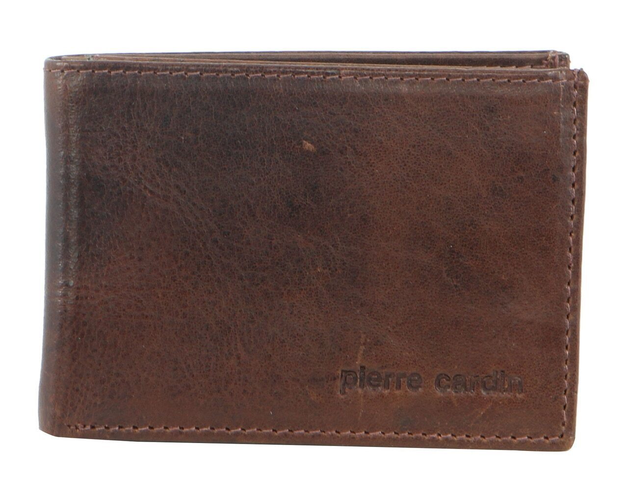 Pierre Cardin Mens RFID Slim Wallet Genuine Italian Leather w Gift Box - Cognac-2