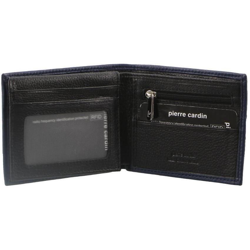 Pierre Cardin Mens Wallet RFID Blocking Genuine Italian Leather - Black-0