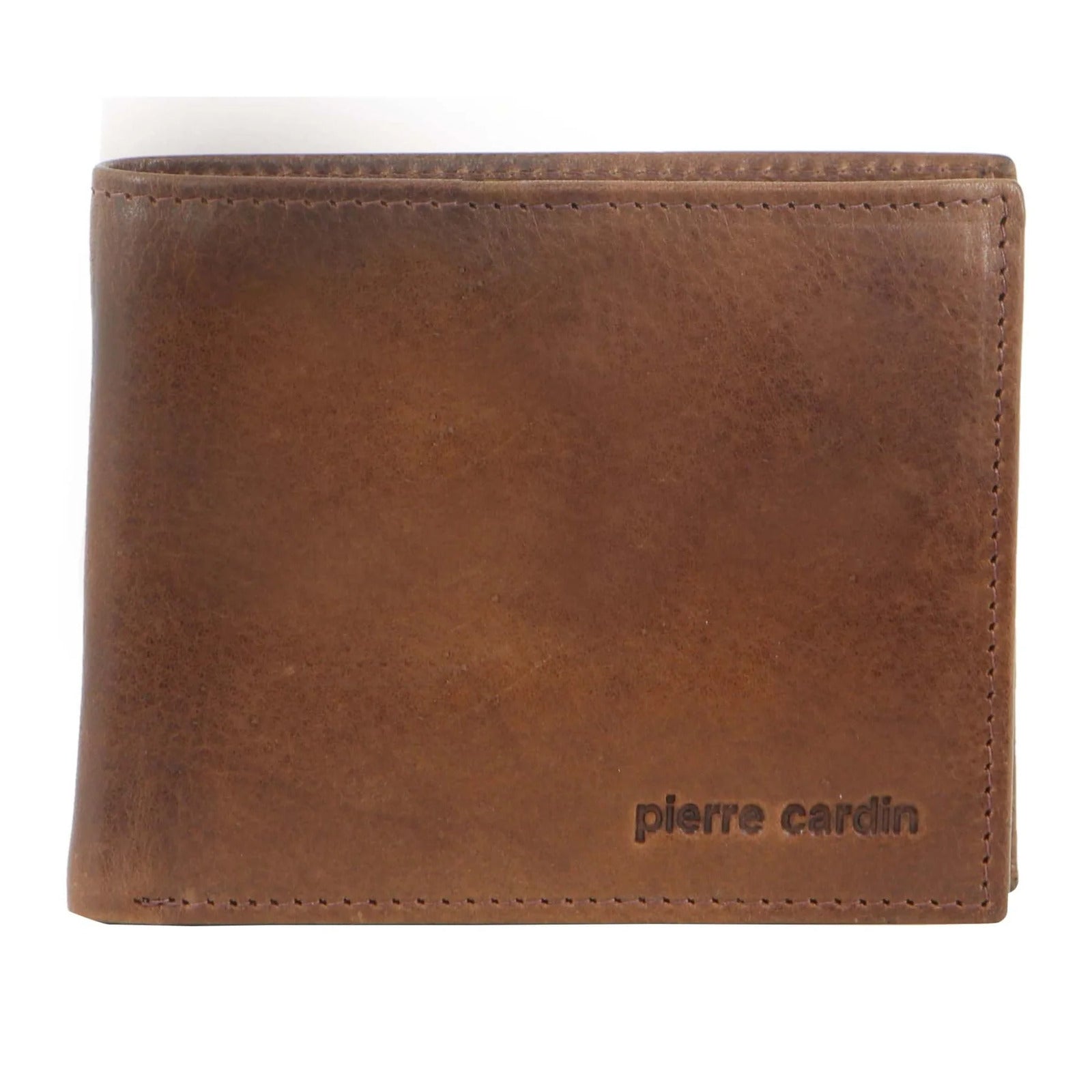 Pierre Cardin Mens Wallet RFID Blocking Genuine Italian Leather - Brown-1