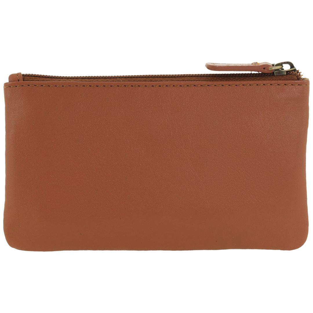Pierre Cardin Ladies Womens Genuine Leather RFID Coin Purse Wallets - Tan-2