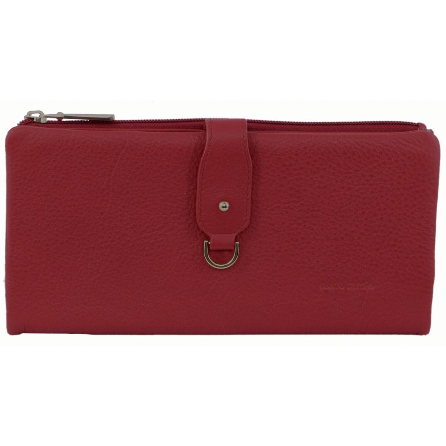 Pierre Cardin Womens RFID Italian Leather Wallet Purse Credit Card Holder - Red-2