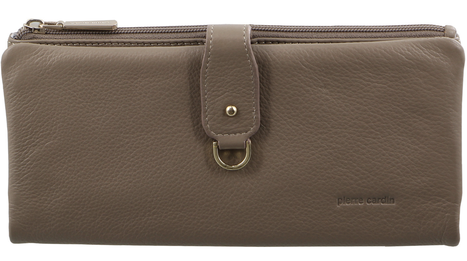 Pierre Cardin Women RFID Italian Leather Wallet Purse Credit Card Holder - Taupe-2