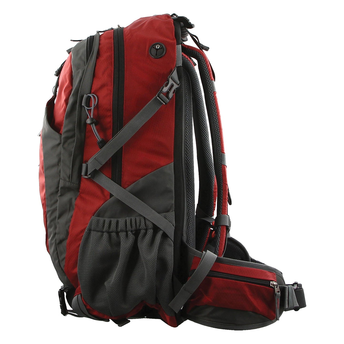 Pierre Cardin 57L Waterproof Outdoor Backpack - Red (Hiking, Trekking & Travel)-2