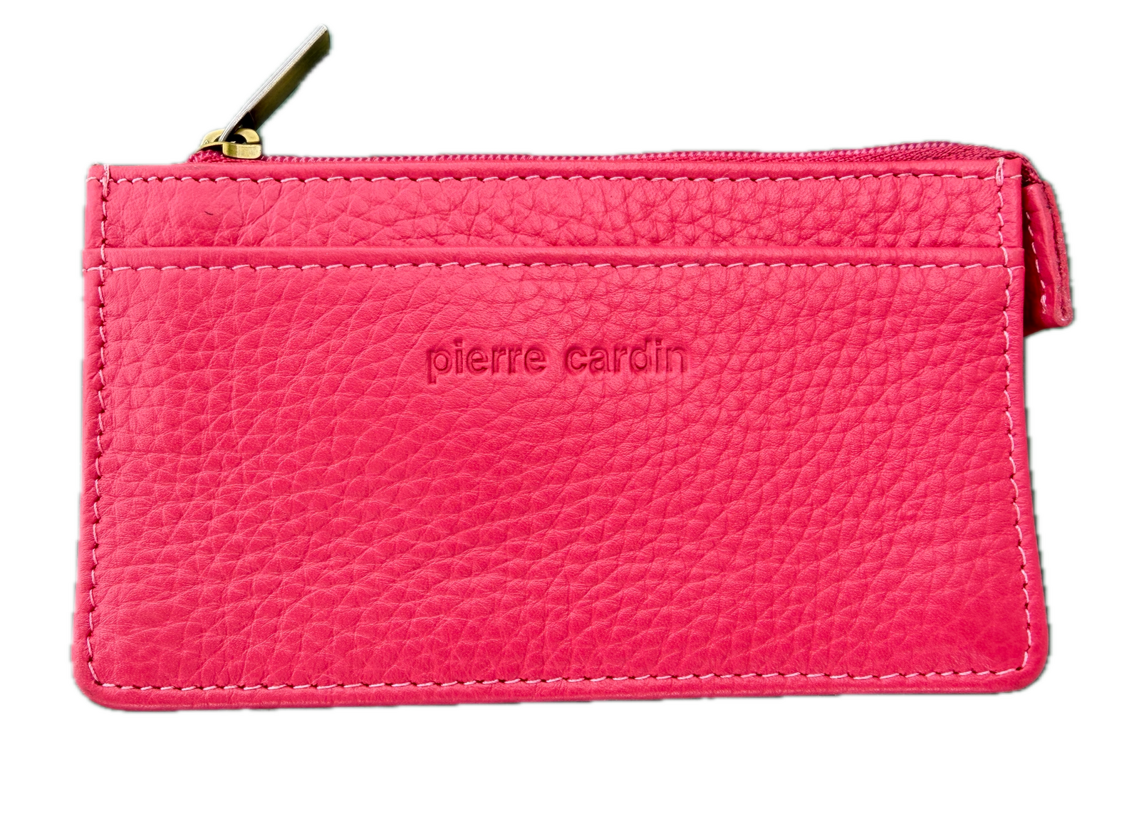Pierre Cardin Womens Soft Italian Leather Coin Purse Holder Wallet - Hot Pink-1