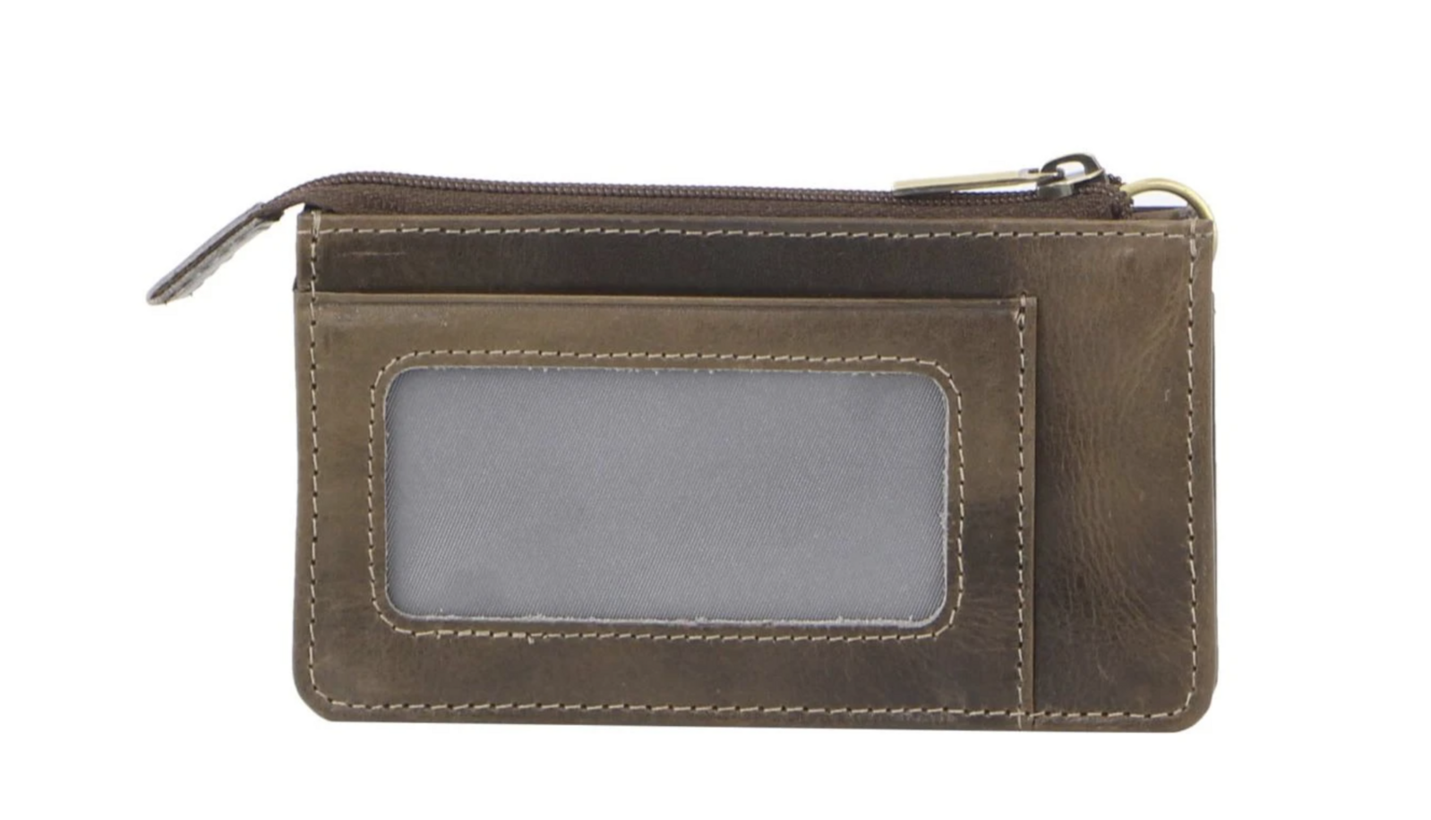 Pierre Cardin Womens Soft Italian Leather Coin Purse Holder Wallet - Mushroom-2