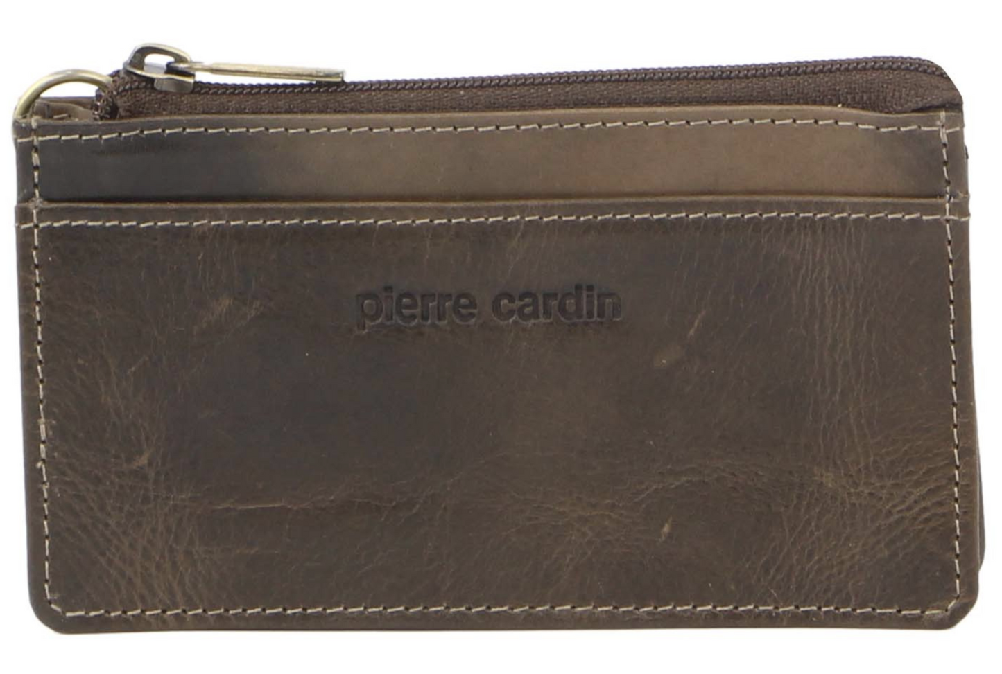 Pierre Cardin Womens Soft Italian Leather Coin Purse Holder Wallet - Mushroom-1