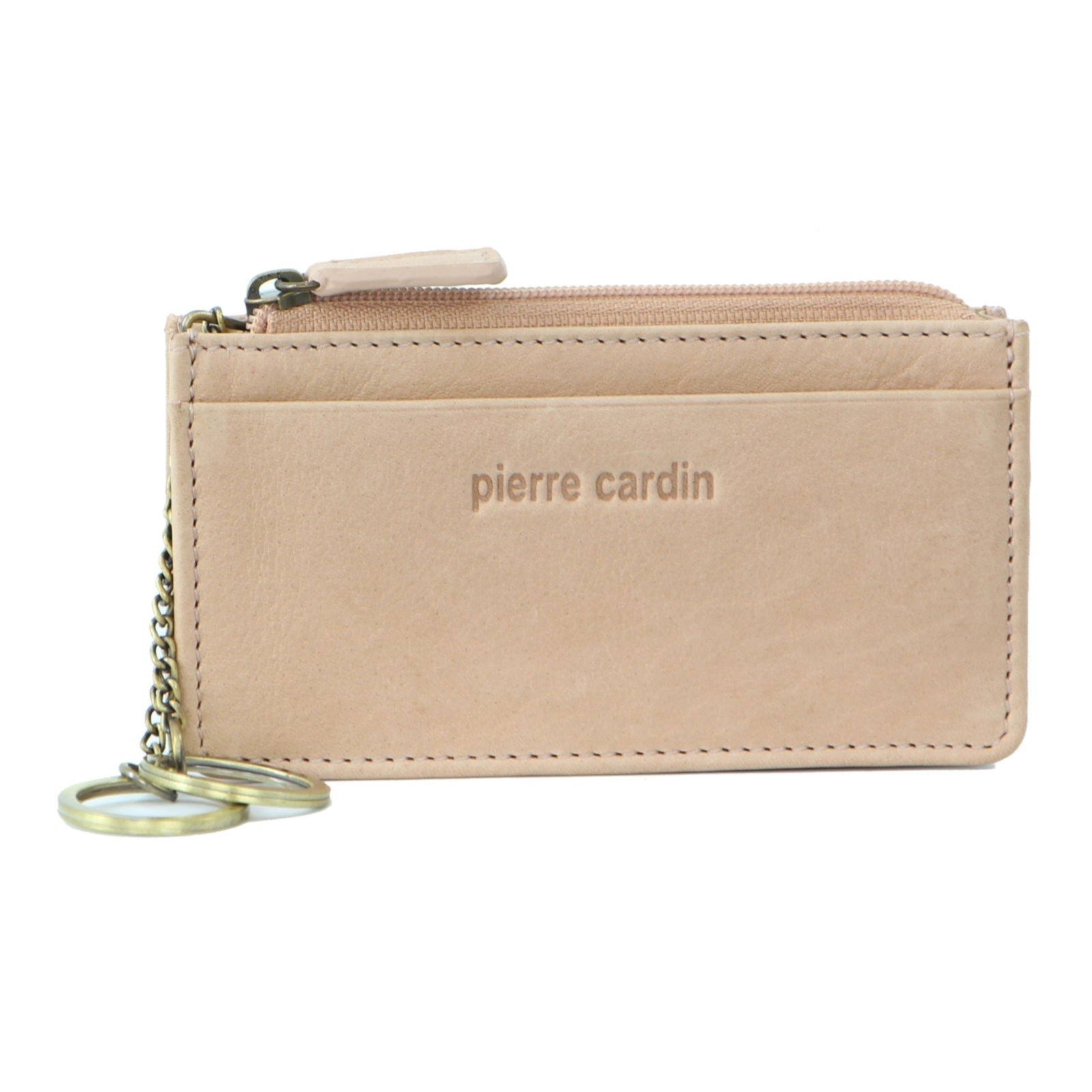 Pierre Cardin Womens Soft Italian Leather Coin Purse Holder Wallet - Pink-1