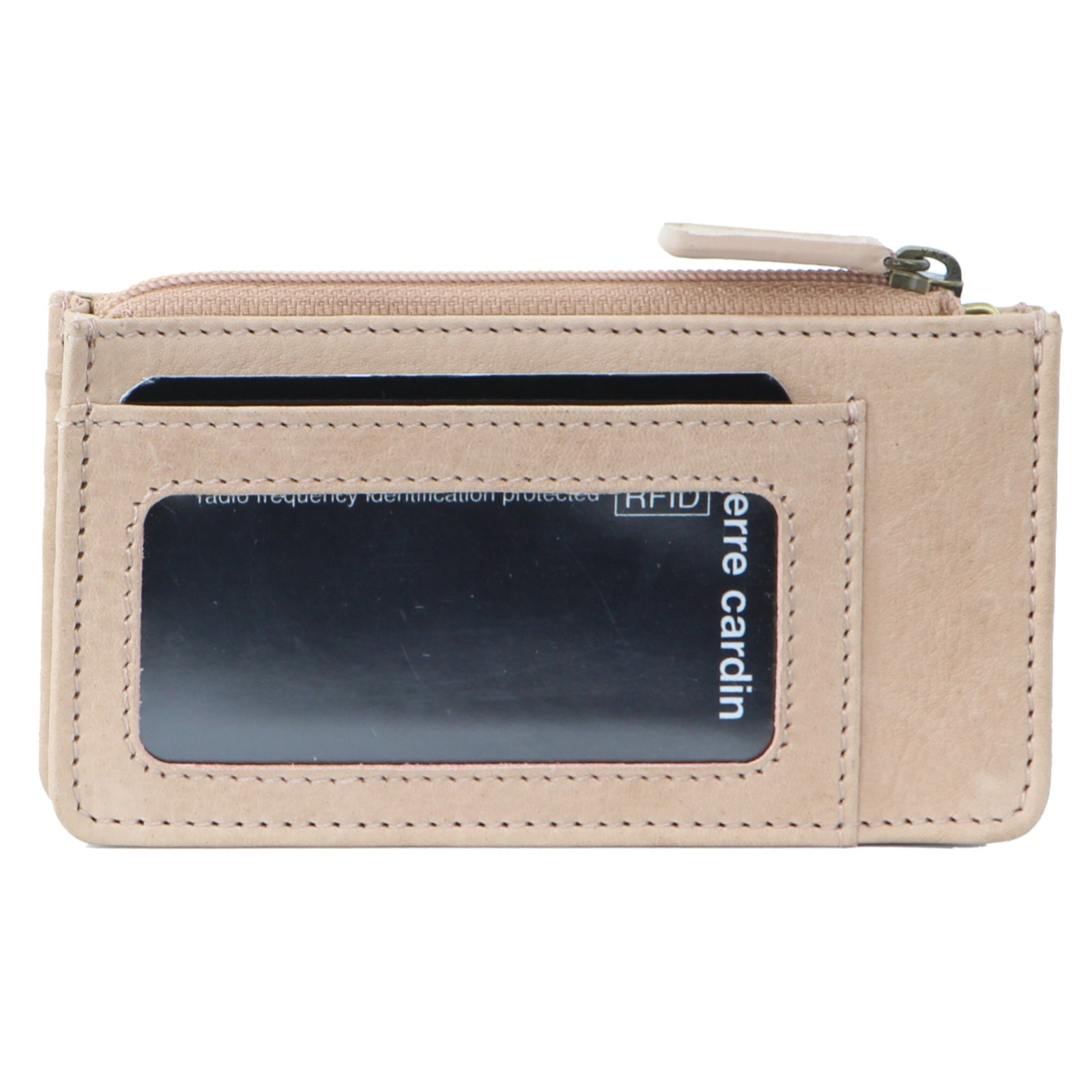 Pierre Cardin Womens Soft Italian Leather Coin Purse Holder Wallet - Pink-2