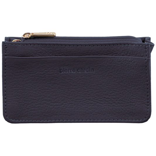 Pierre Cardin Womens Soft Italian Leather Coin Purse Holder Wallet - Purple-0