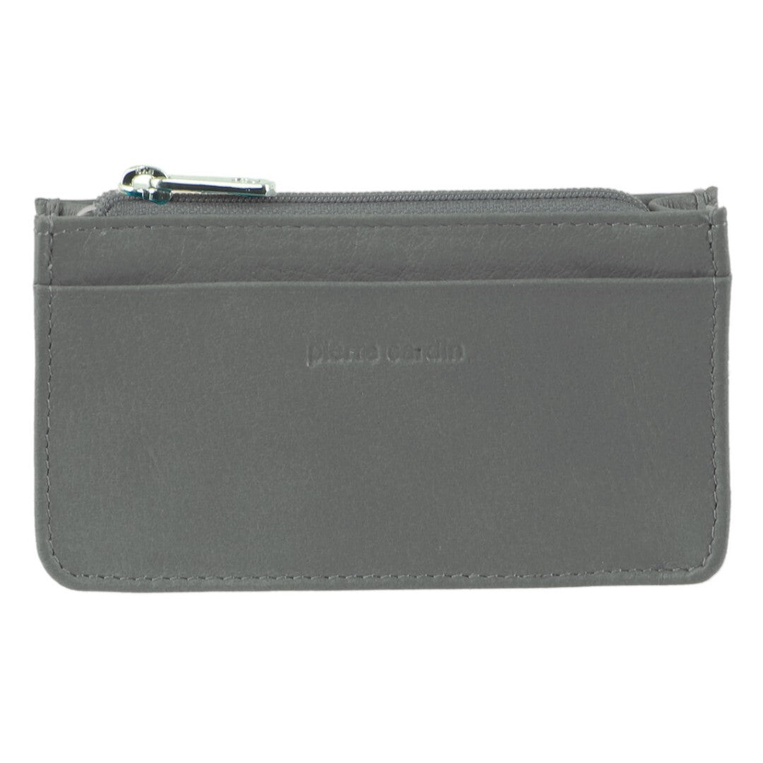 Pierre Cardin Womens Soft Italian Leather Coin Purse Holder Wallet - Sky Blue-1