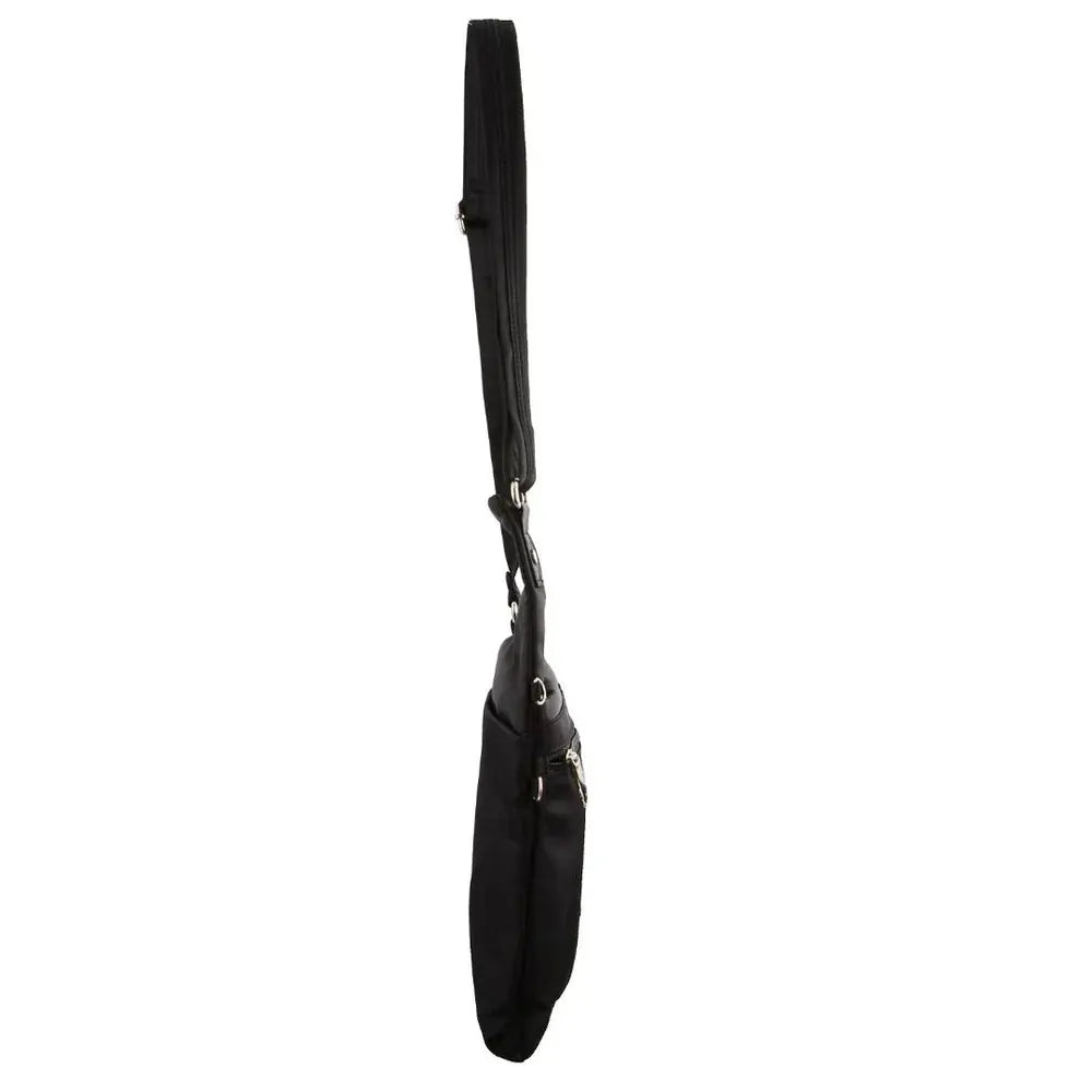 Pierre Cardin RFID Cross Body Bag Travel Anti-Theft Slash Proof - Black-3