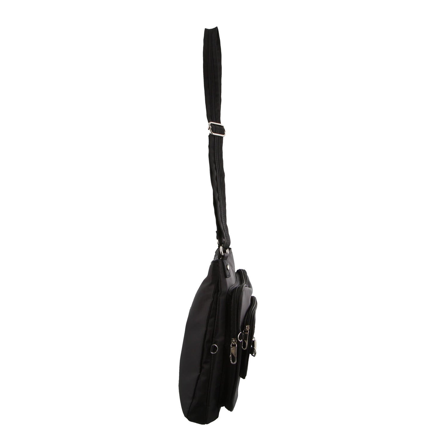 Pierre Cardin Nylon Cross Body RFID Anti-Theft Slash Proof Bag - Black-2