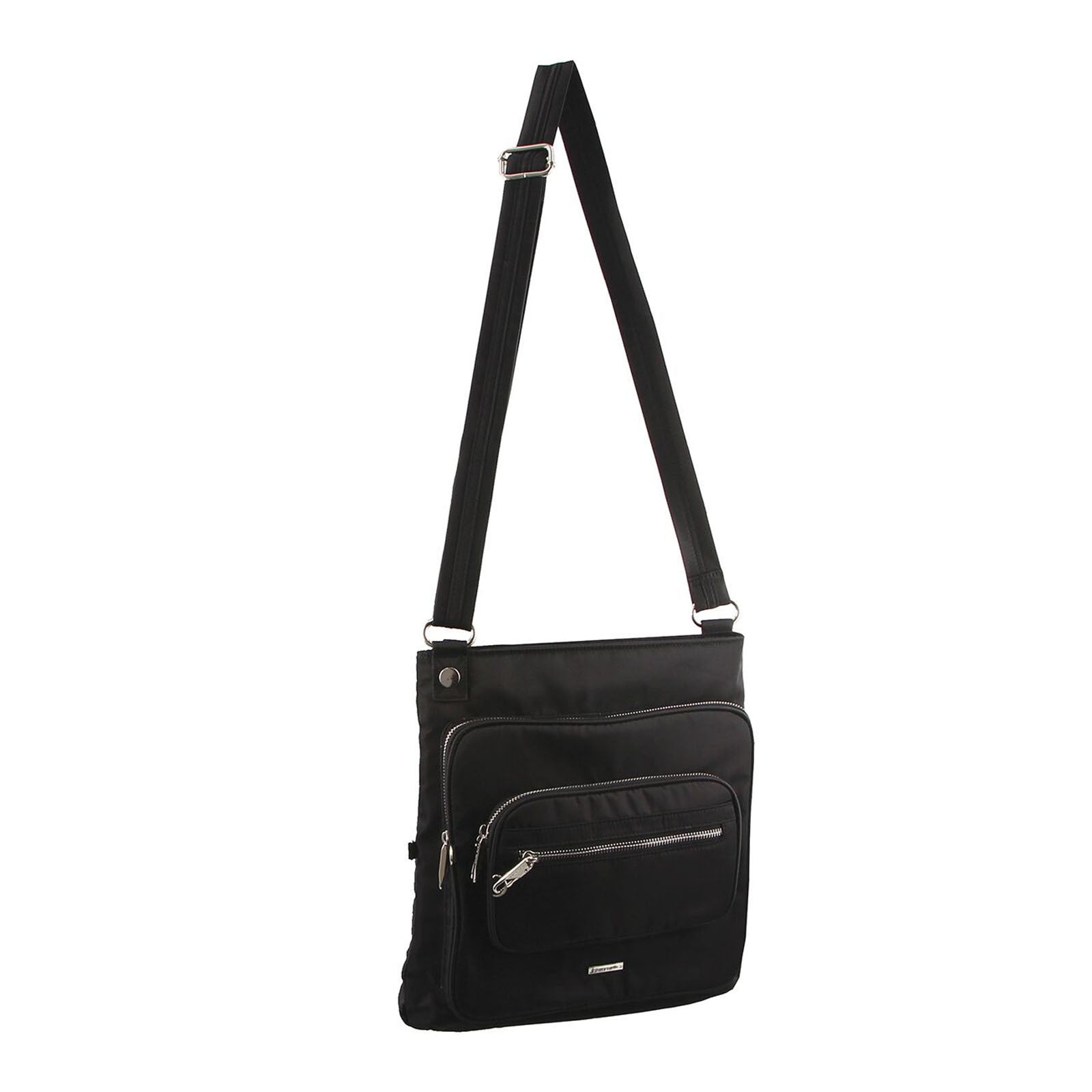Pierre Cardin Nylon Cross Body RFID Anti-Theft Slash Proof Bag - Black-1