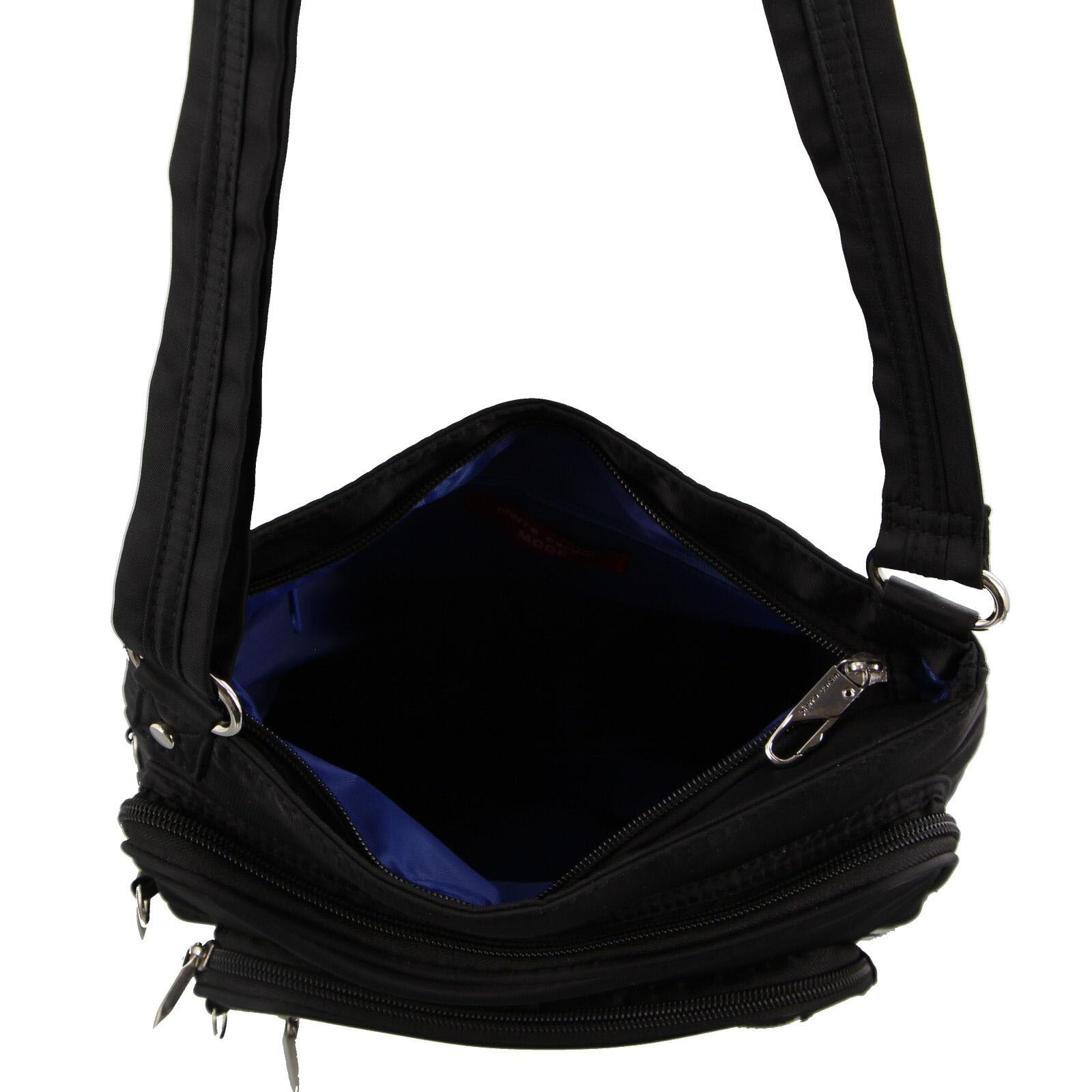 Pierre Cardin Nylon Cross Body RFID Anti-Theft Slash Proof Bag - Black-3