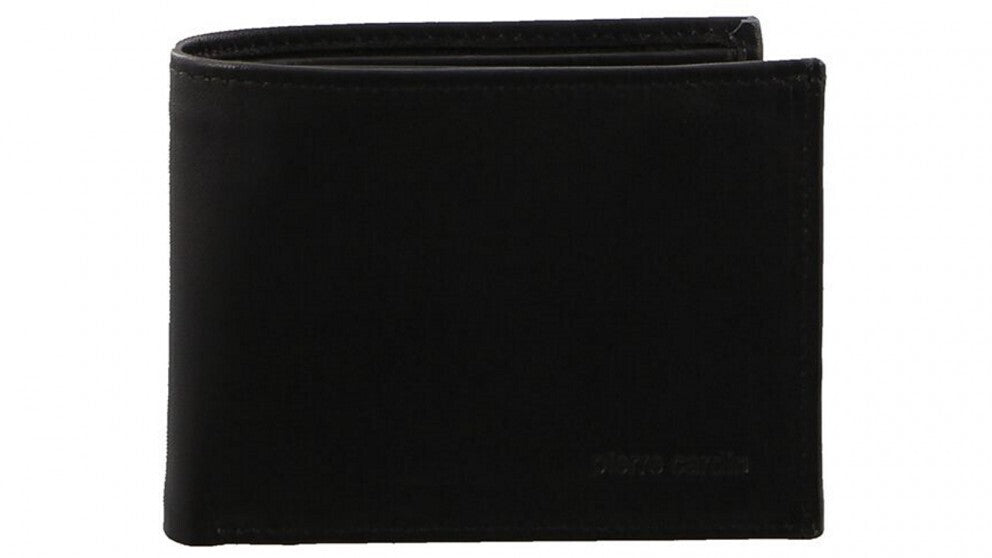 Pierre Cardin Italian Genuine Leather Mens Two Tone Bi Fold Wallet- Black/Cognac-4
