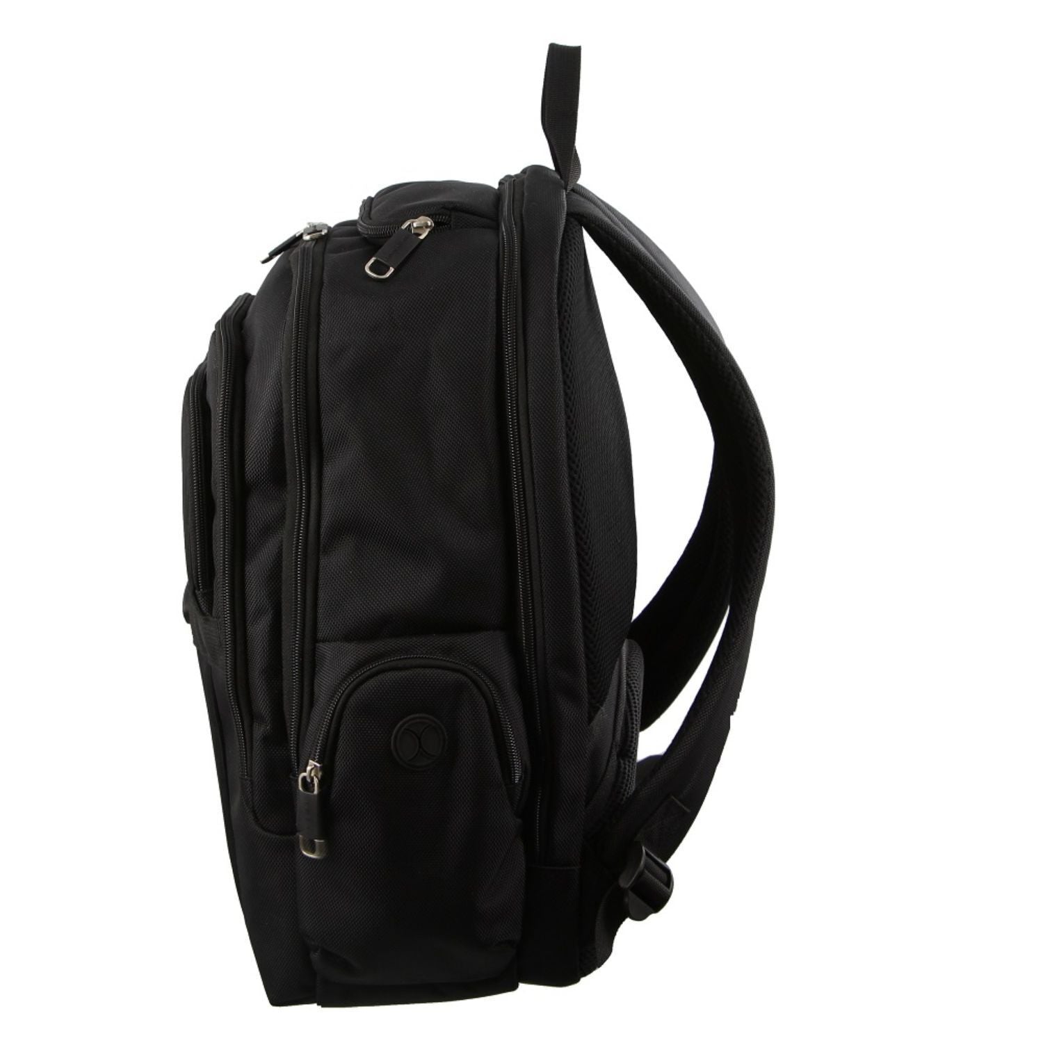 Pierre Cardin 30L Large Padded Backpack Bag w 13" Laptop Sleeve Travel Luggage - Black-3