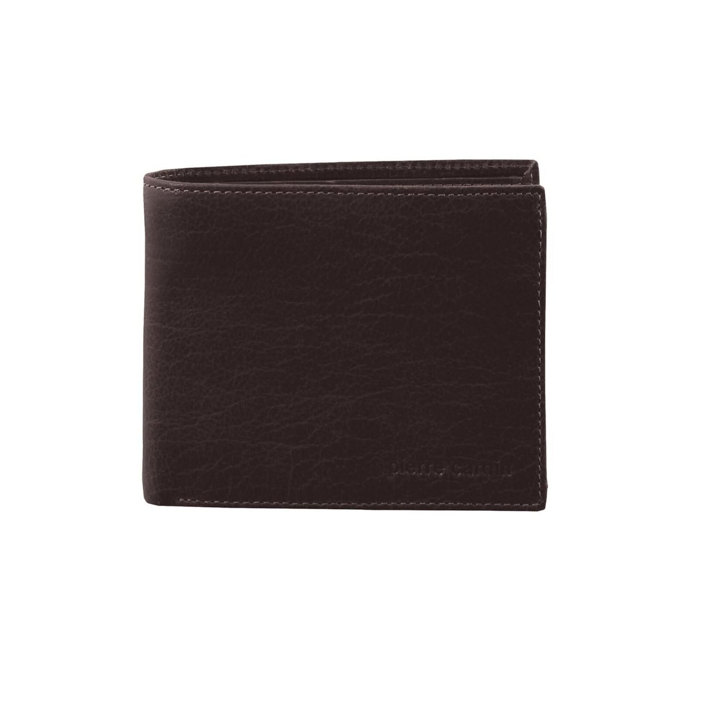 Pierre Cardin Mens Rustic Leather Bi-Fold Wallet Card Holder - Brown-2