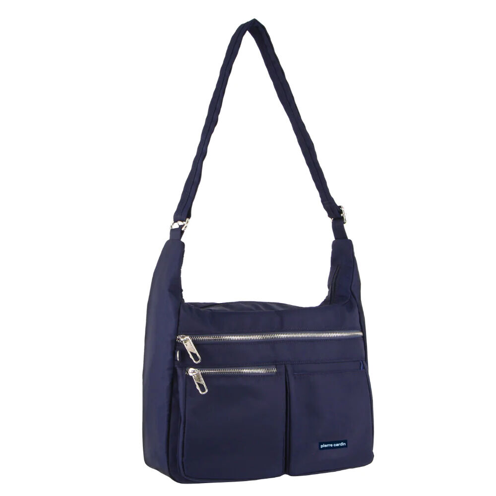 Pierre Cardin Anti-Theft Cross Body Bag RFID Slash Proof Travel - Navy-1