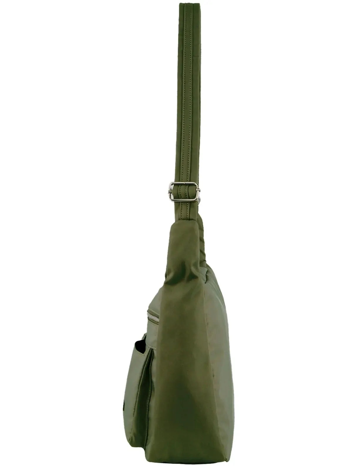 Pierre Cardin Anti-Theft Cross Body Bag RFID Slash Proof Travel - Olive-2