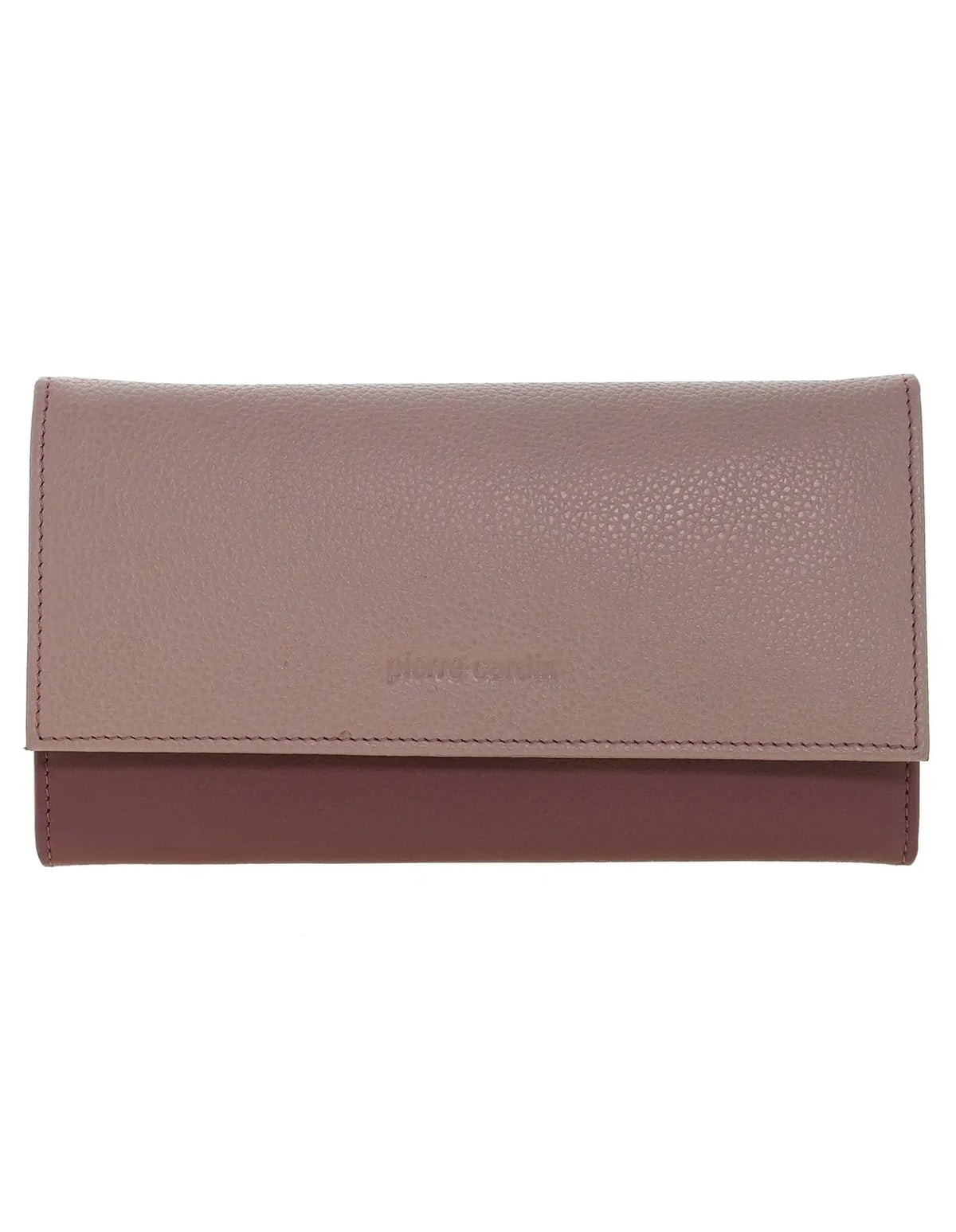 Pierre Cardin Italian Genuine Leather Ladies Wallet - Cherry