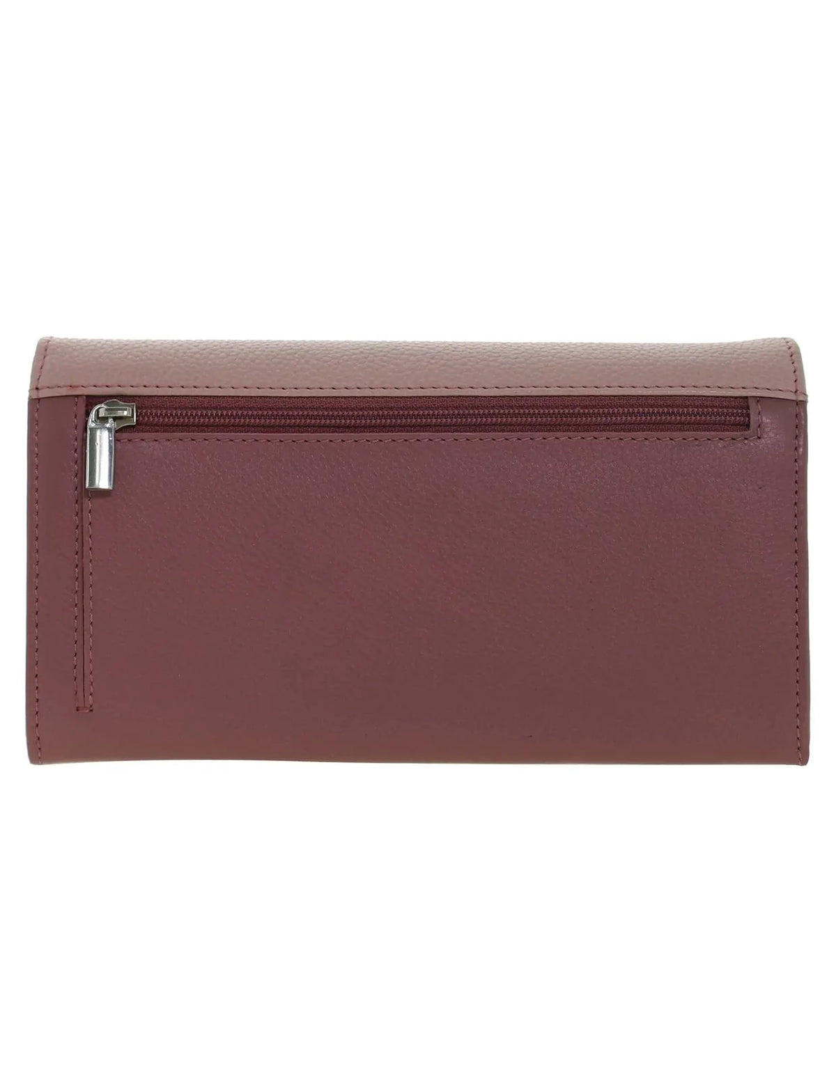 Pierre Cardin Italian Genuine Leather Ladies Wallet - Cherry