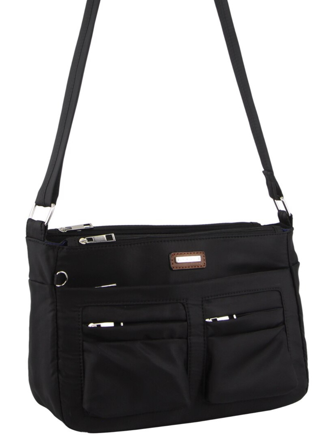 Pierre Cardin Casual Anti-Theft Cross Body Bag RFID Blocking Two-Tone - Black-1