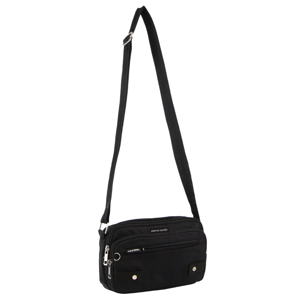 Pierre Cardin Casual Anti-Theft Cross Body Bag Slash Proof Bag RFID Blocking - Black-0