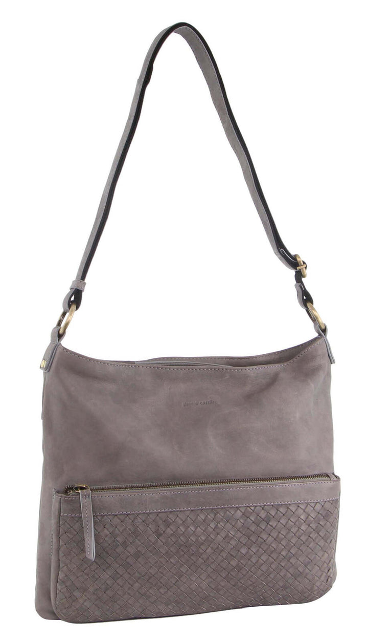 Pierre Cardin Woven Leather Ladies Cross-Body Bag Handbag