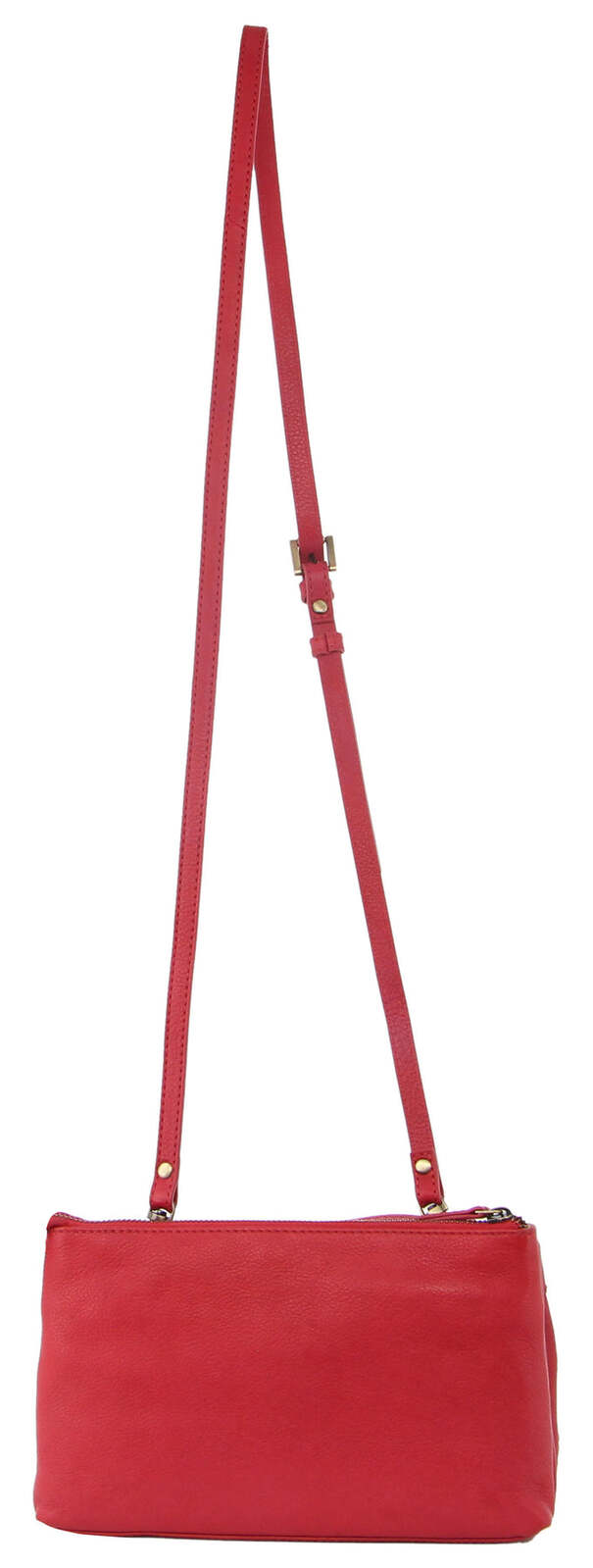 Pierre Cardin Woven Ladies Crossbody/ Clutch Bag - Red-2