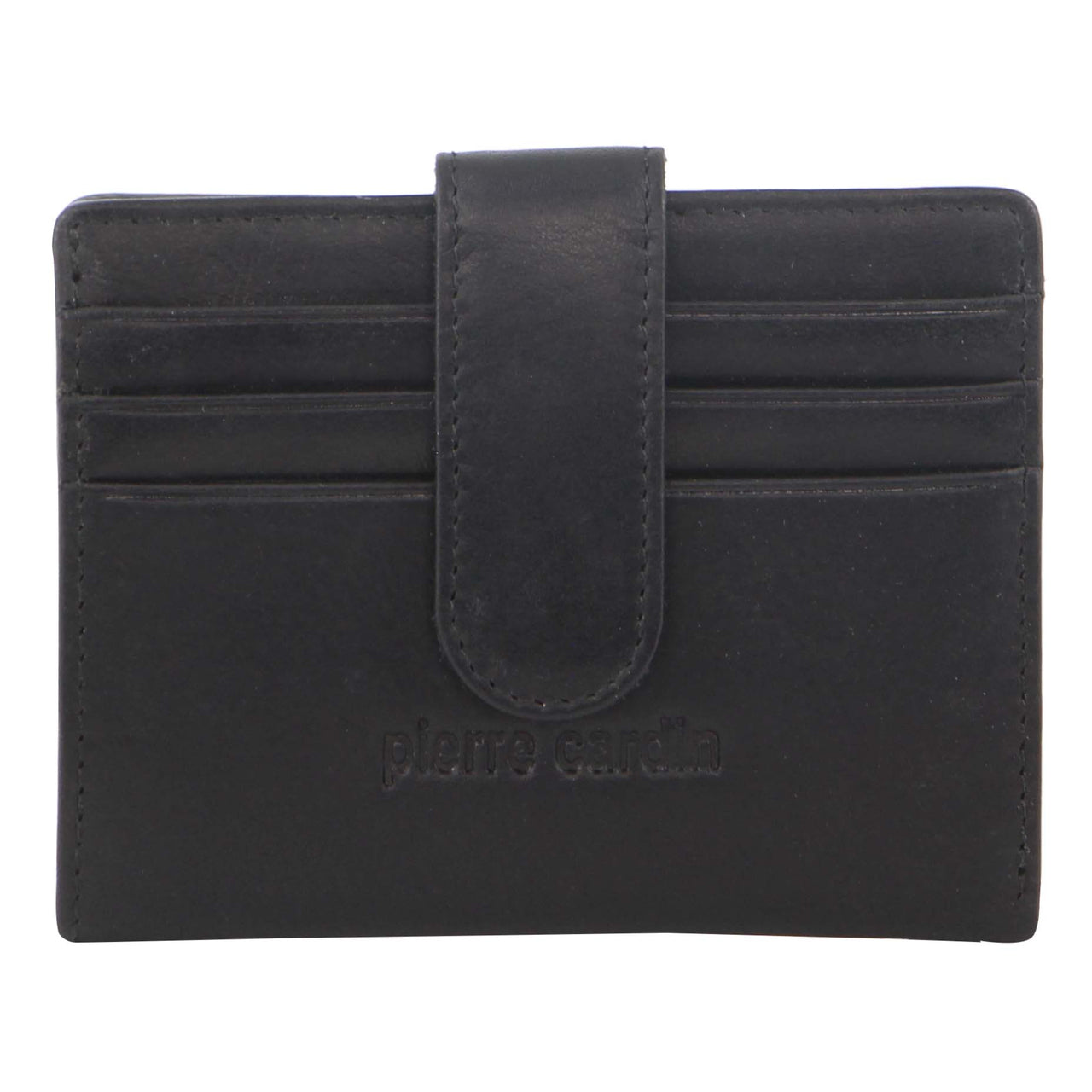 Pierre Cardin Mens Leather Bi-Fold Wallet Credit Card Holder w/ RFID Protection - Black-1