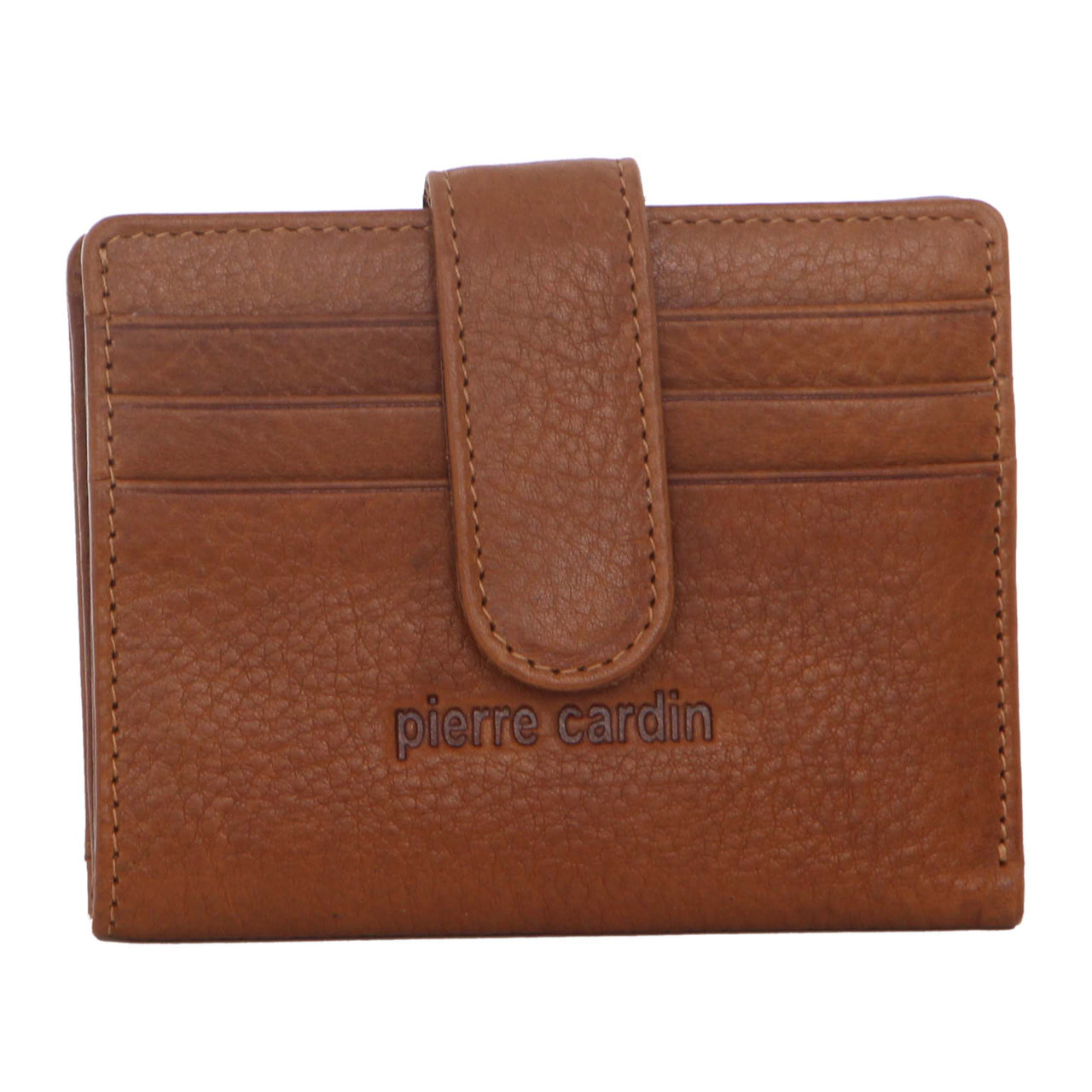 Pierre Cardin Mens Leather Bi-Fold Wallet Credit Card Holder - Tan-1