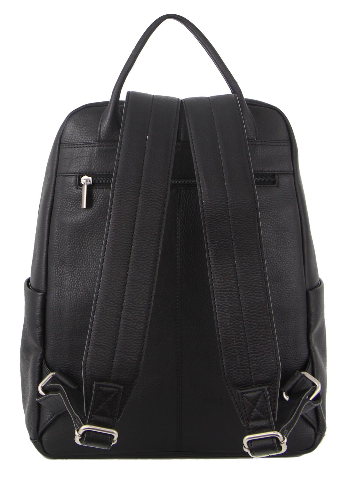 Pierre Cardin Mens Leather Business Backpack - Black-2