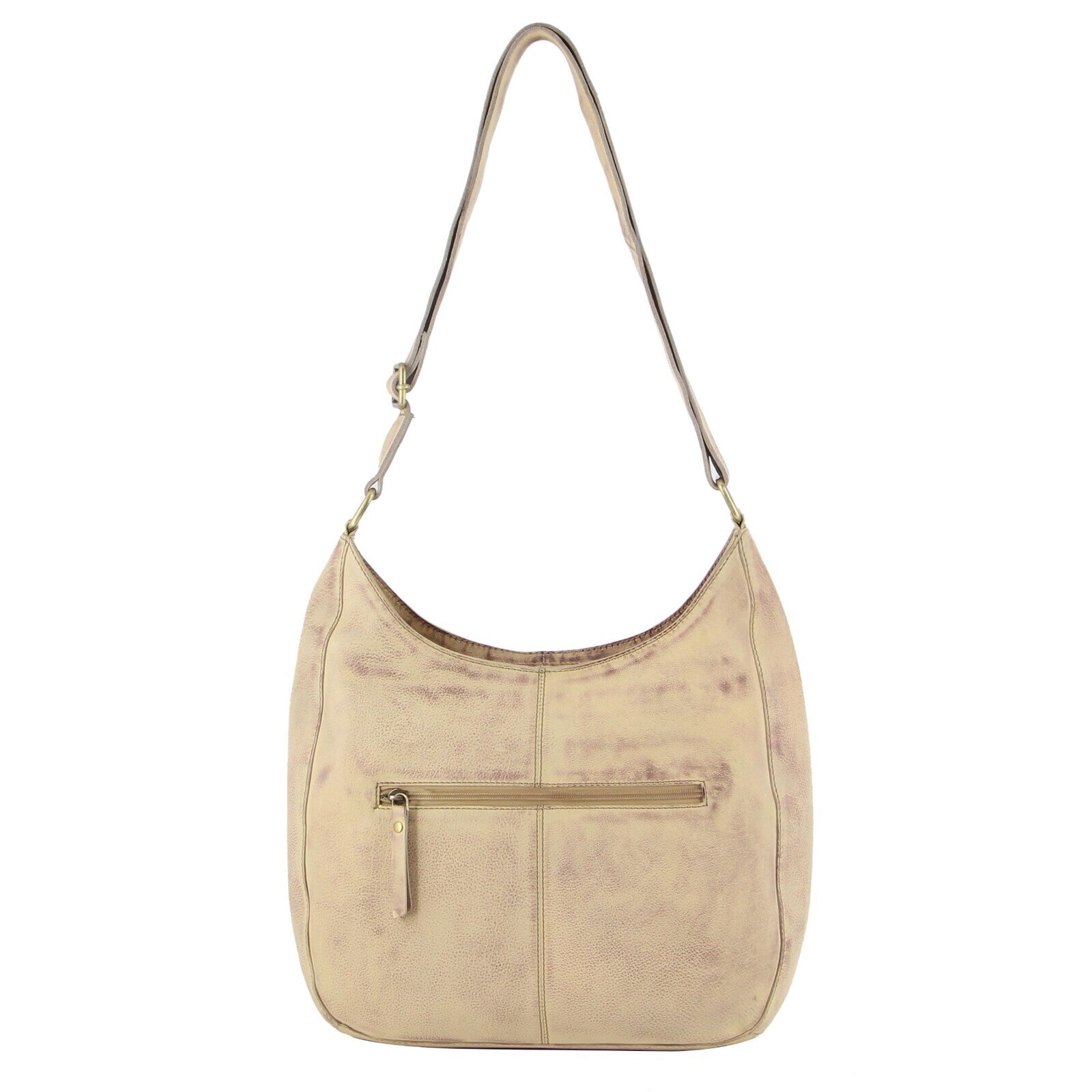 Pierre Cardin Womens Italian Leather Bag Perforated Cross Body Travel - Latte-3