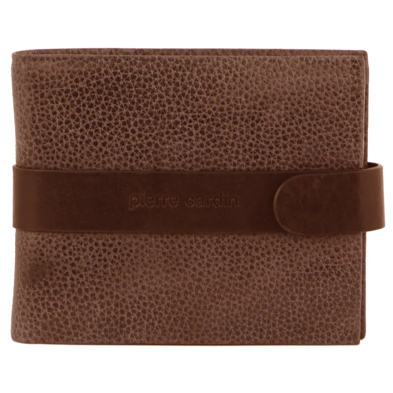 Pierre Cardin Mens RFID Leather Tab Wallet - Brown-0