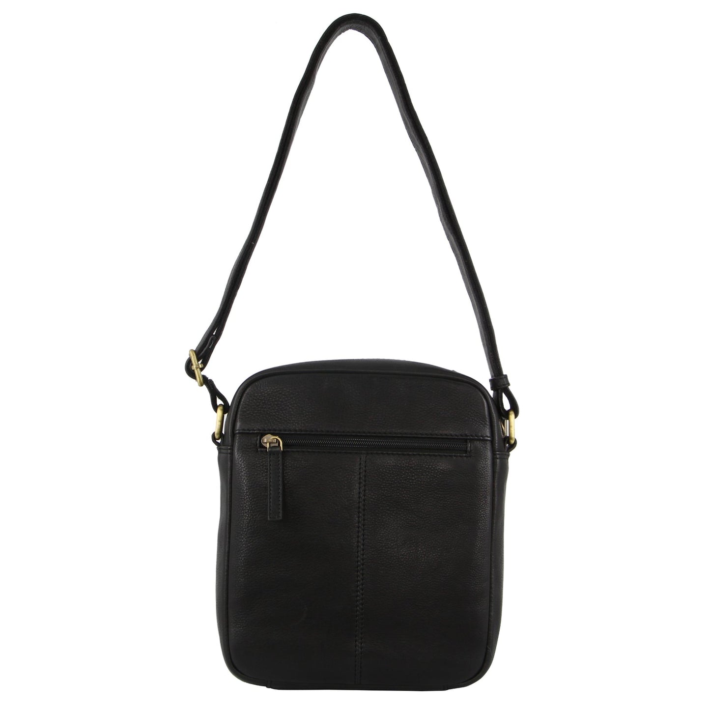 Pierre Cardin Mens Leather Cross-Body Bag Organiser - Black-3