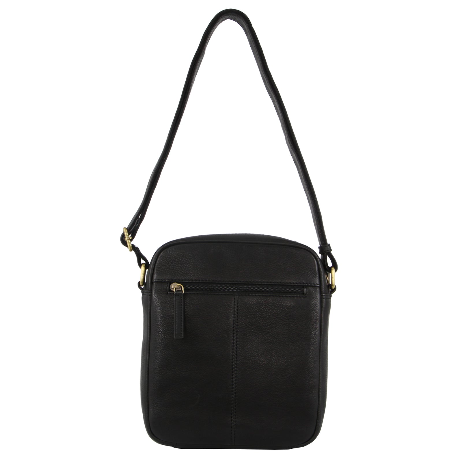Pierre Cardin Mens Leather Cross-Body Bag Organiser - Black-3