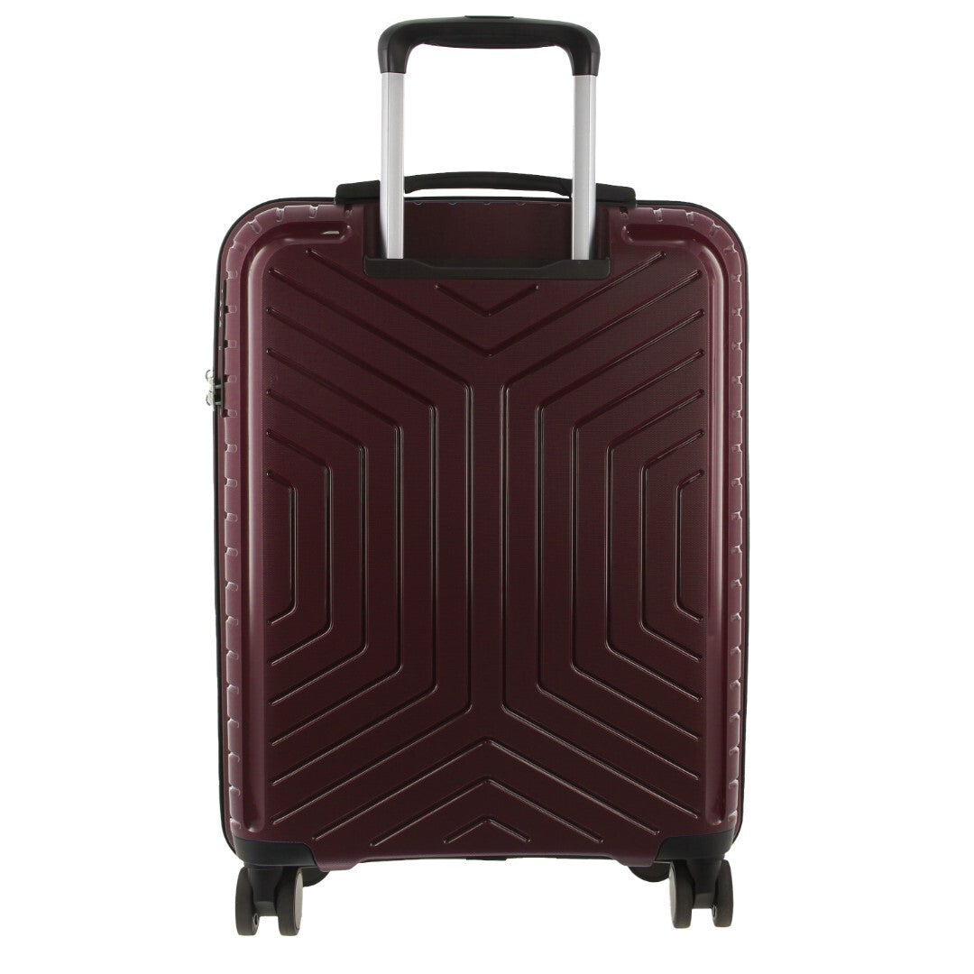 Pierre Cardin 3pc Hardshell Superlight Luggage Set 20/24/28" - Burgundy/White (Travel Suitcases)-2