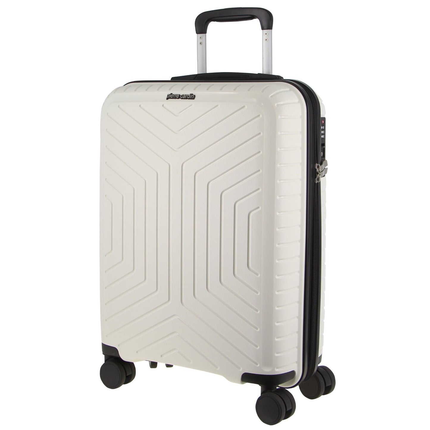 Pierre Cardin 76cm Large Hard-Shell Suitcase Travel Luggage Bag - White-0