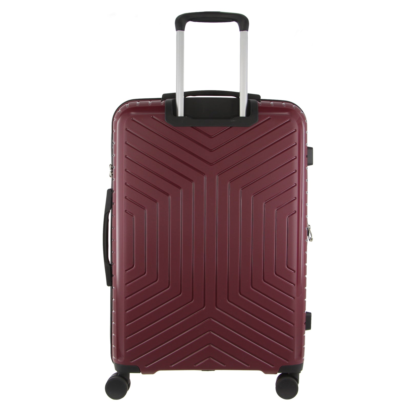 Pierre Cardin 65cm Medium Hard-Shell Suitcase Travel Luggage Bag - Burgundy-2