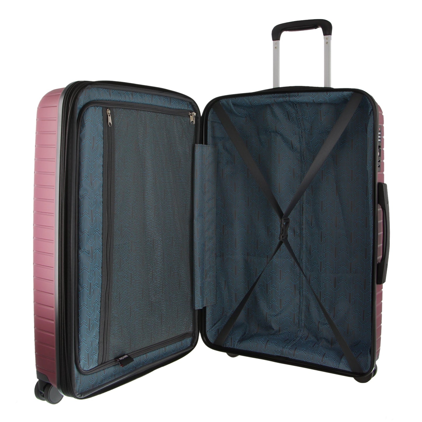 Pierre Cardin 65cm/89L Medium Hard-Shell Checked Suitcase Travel Luggage Bag - Burgundy